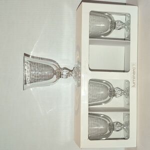 Luminarc Goblet Casual Settings Set Of 4 All Purpose 14oz Made In USA Like New.3